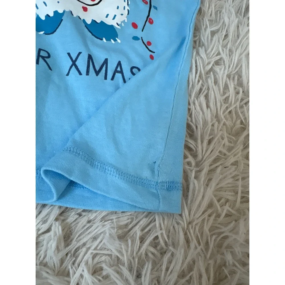 Munki Munki‎ Kids Pajamas Set Yeti Christmas Long Sleeve Pants  Size 3 NWT